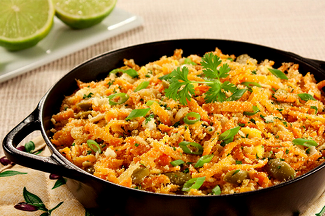 Farofa crocante saudável