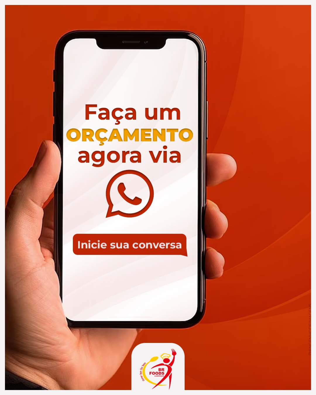 Refeições comerciais personalizadas via WhatsApp!