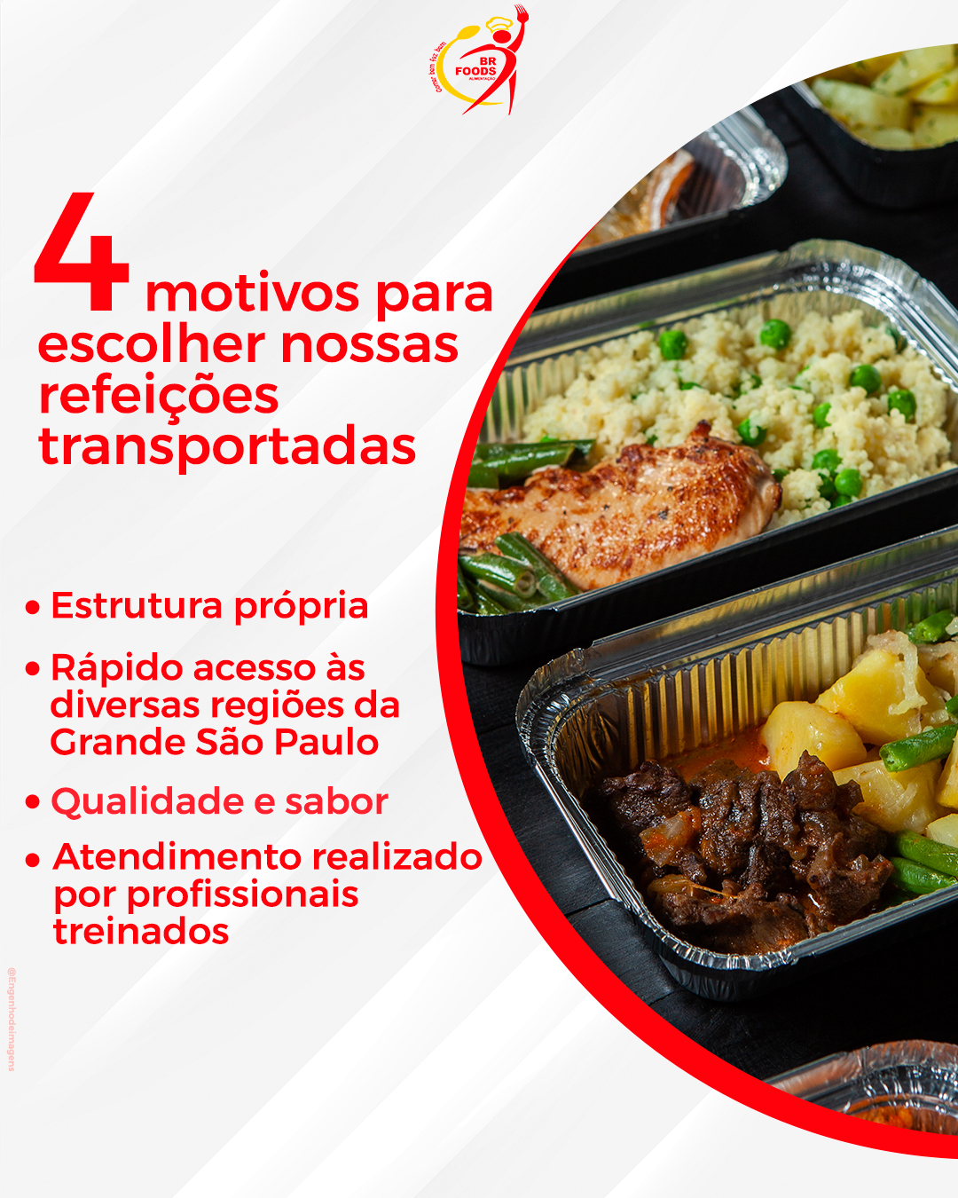 Almoços corporativos com a BR FOODS