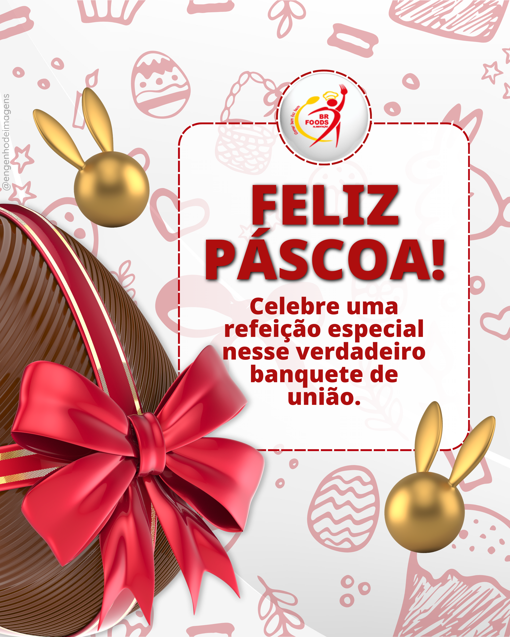 Celebre a páscoa com sentimento de união.