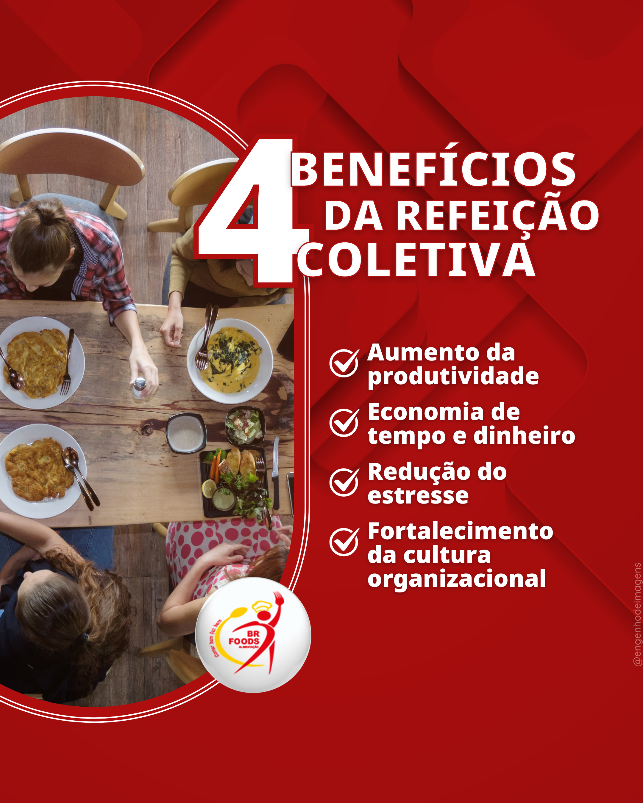 Descubra alguns dos benefícios da refeição coletiva oferecida pela BR FOODS. 