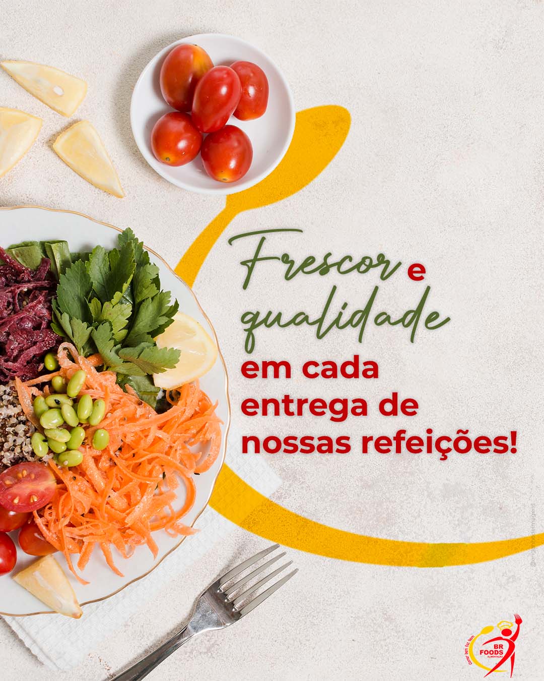 Refeições frescas e saudáveis