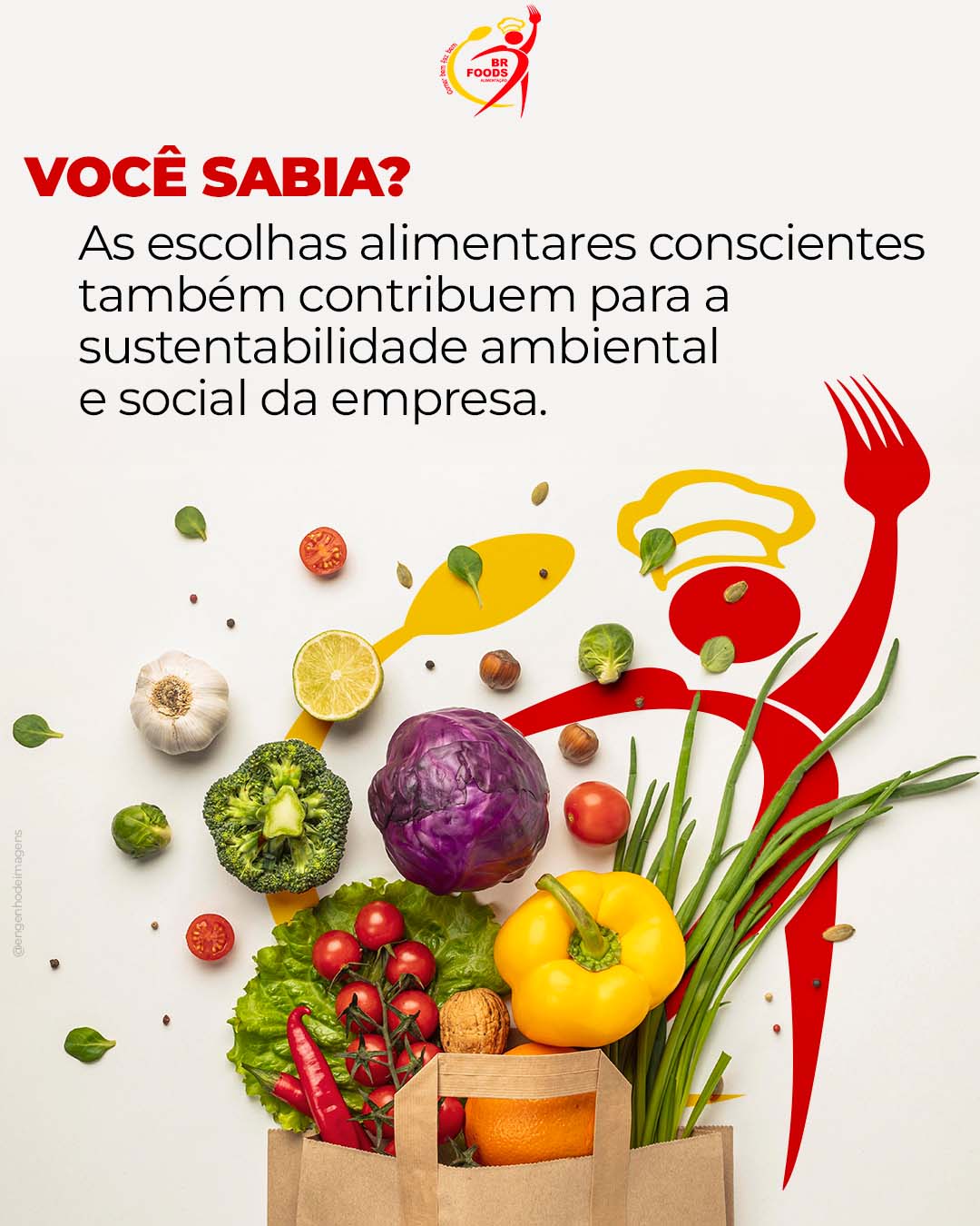 Alimentação consciente, futuro sustentável.
