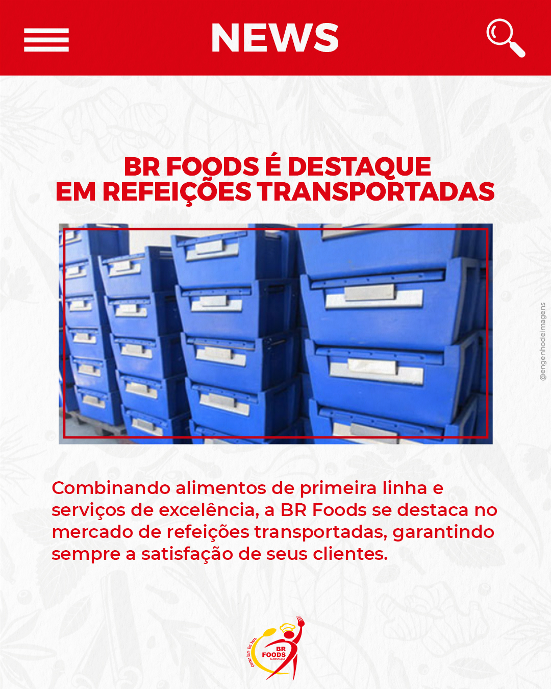 REFEIÇÕES TRASNPORTADAS! 